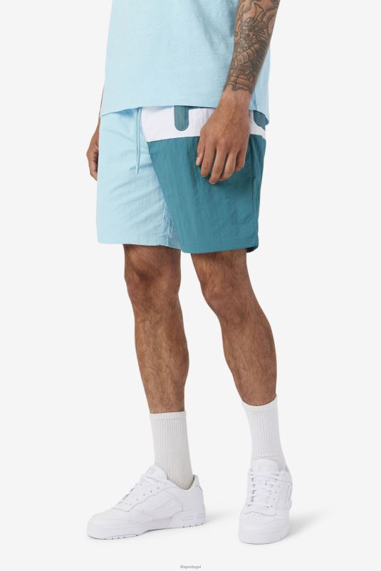 PPH0J665 petit four/bayou/branco FILA cosire short de natação petit four/bayou/white fila