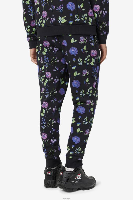 PPH0J667 estampa preta/floral FILA fila hemlock jogger preto/estampado floral