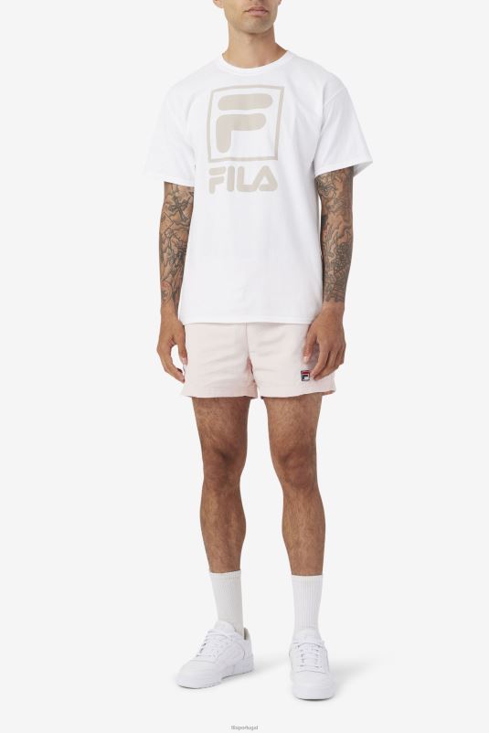 PPH0J675 rosa/branco FILA short de natação fila vantage rosa/branco