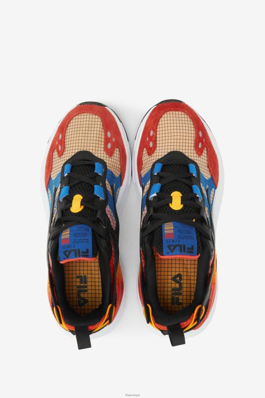 PPH0J69 açafrão/azul/vermelho tangerina FILA fila ray tracer evo masculino açafrão/azul/vermelho mandarim