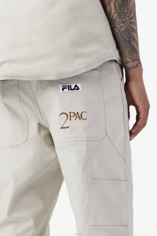PPH0J715 pomba/marrom bronze FILA fila 2pac cargo pant dove/bronze brown