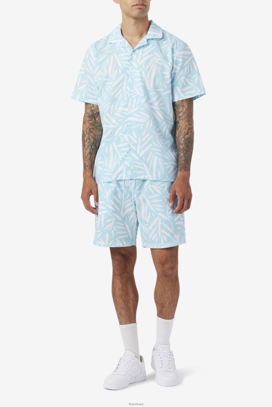 PPH0J717 petit four/branco FILA short petit four/branco fila bambu