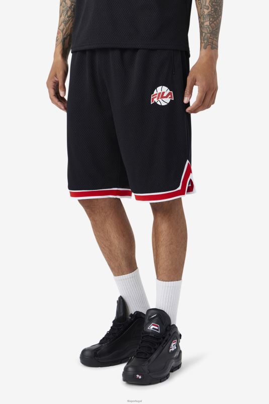 PPH0J724 preto/vermelho/branco FILA short de basquete fila preto/vermelho/branco ovi