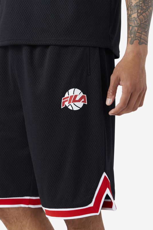 PPH0J724 preto/vermelho/branco FILA short de basquete fila preto/vermelho/branco ovi