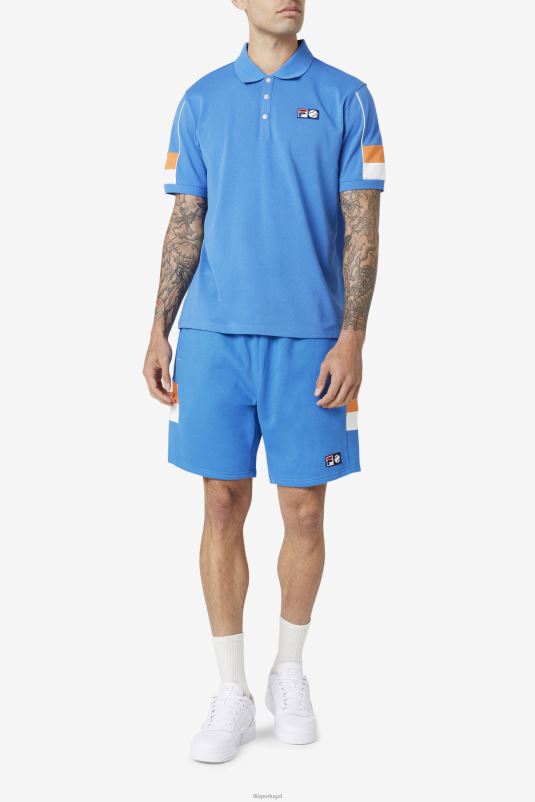 PPH0J728 azul forte/branco/rosa coral FILA langlen fila curto forte azul/branco/coral rosa