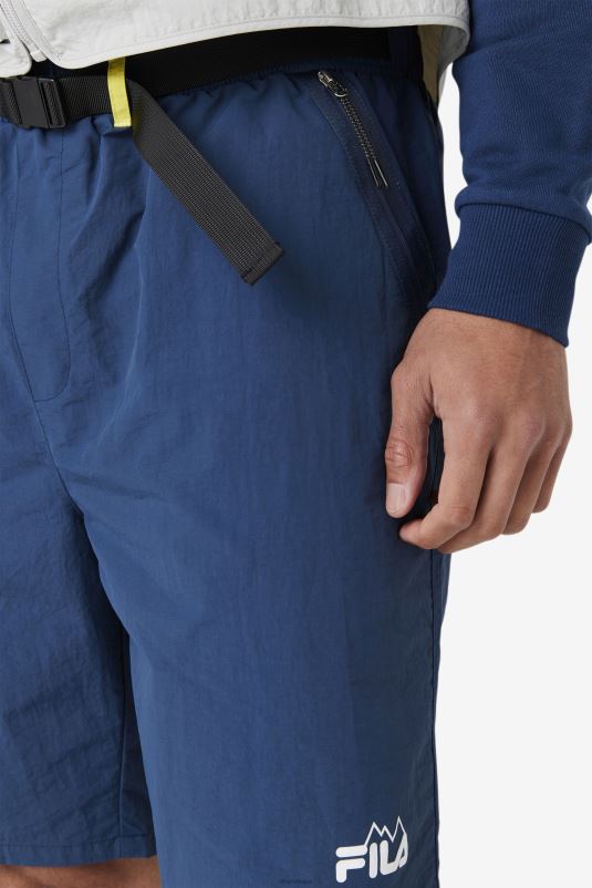 PPH0J733 marinho/amarelo/bayou FILA fila senuri short short azul marinho/amarelo/bayou