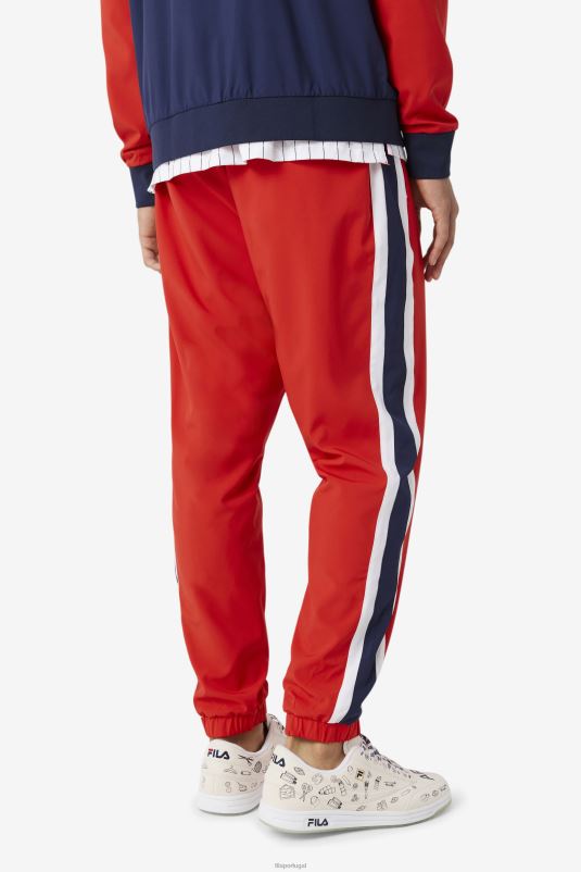 PPH0J734 vermelho/casaco/branco FILA fila x the museu track pant fila vermelho/peacoat/branco