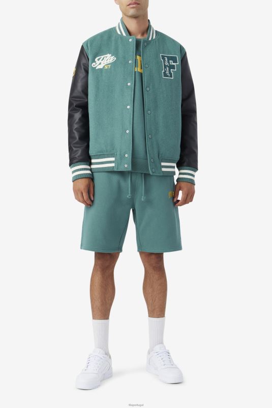 PPH0J764 abeto azul/preto FILA jaqueta josh varsity fila azul spruce/preto