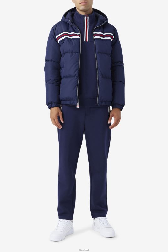 PPH0J765 marinho/vermelho FILA jaqueta fila jake puffer azul marinho/vermelho