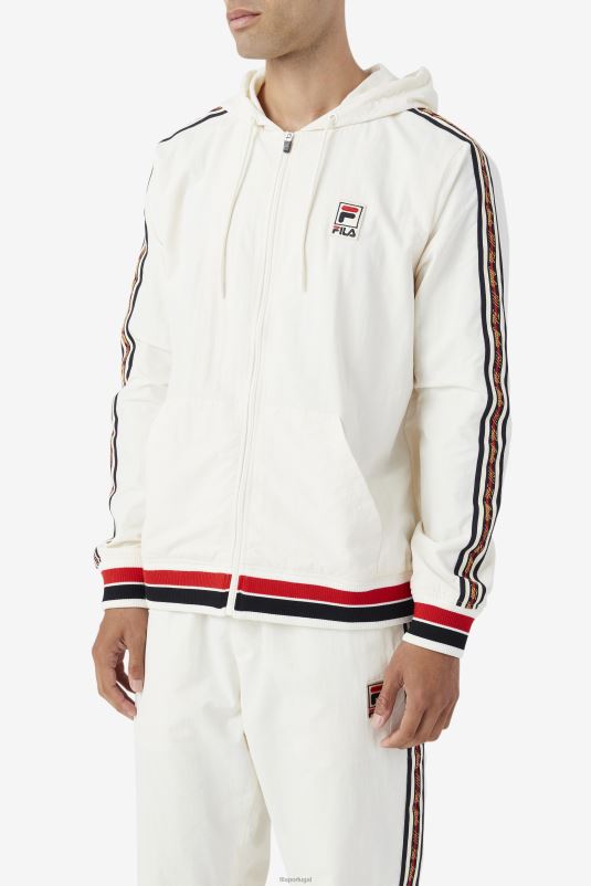 PPH0J771 gardênia/preta/vermelha FILA jaqueta corta vento fila faras gardênia/preta/vermelha