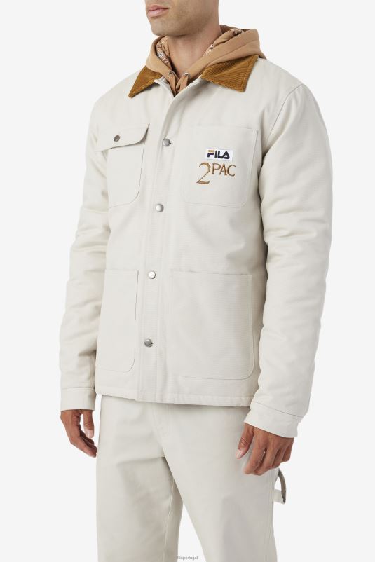 PPH0J775 pomba/marrom bronze FILA jaqueta fila 2pac pomba/marrom bronze