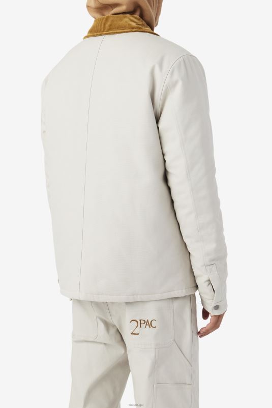 PPH0J775 pomba/marrom bronze FILA jaqueta fila 2pac pomba/marrom bronze