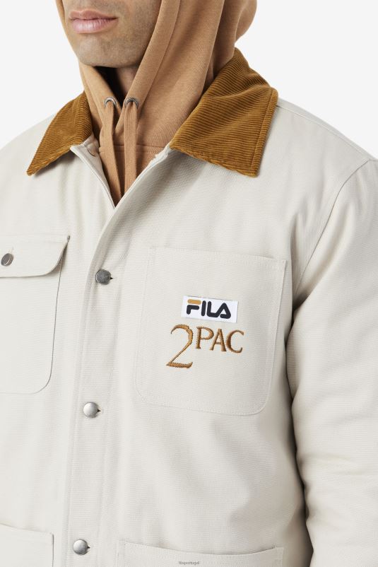 PPH0J775 pomba/marrom bronze FILA jaqueta fila 2pac pomba/marrom bronze