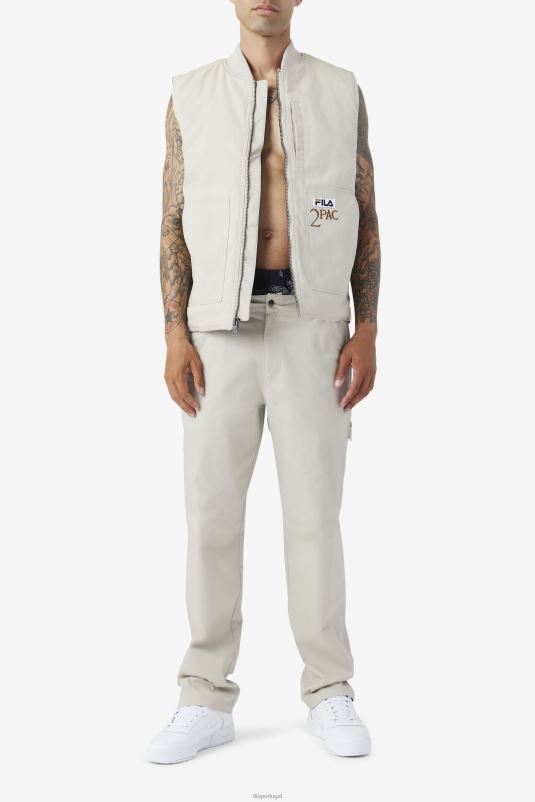 PPH0J777 pomba/preta FILA colete fila 2pac pomba/preto