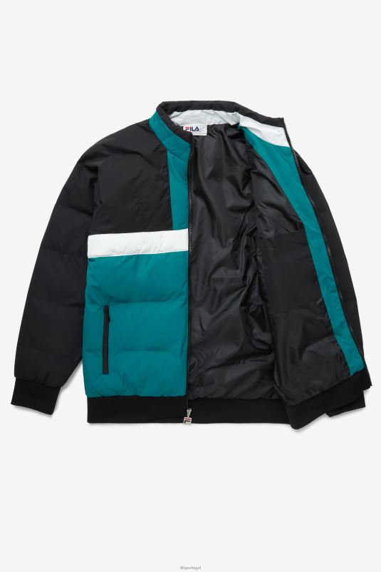 PPH0J785 preto/porto azul/branco FILA jaqueta de esqui fausto preto/azul porto/branco fila