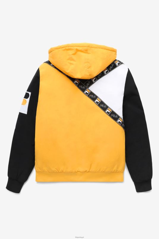 PPH0J786 amarelo/preto/branco FILA jaqueta fila tech p1 amarelo/preto/branco fila