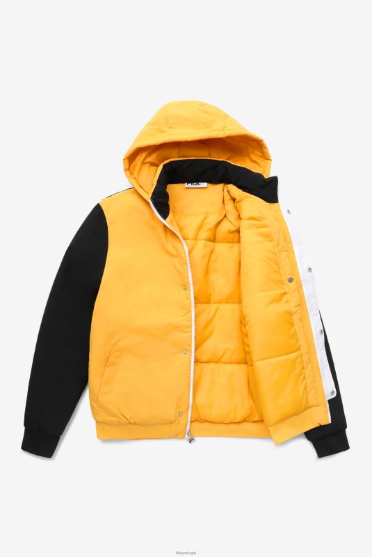 PPH0J786 amarelo/preto/branco FILA jaqueta fila tech p1 amarelo/preto/branco fila