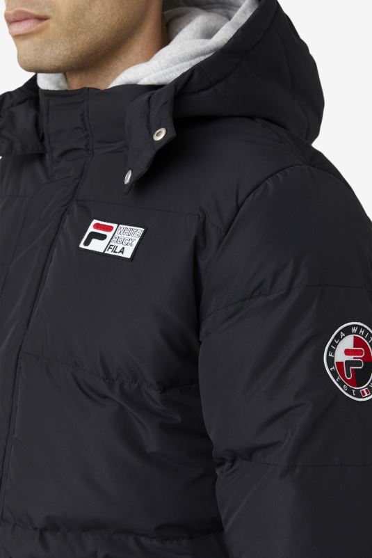 PPH0J788 preto FILA jaqueta otler puffer fila preta
