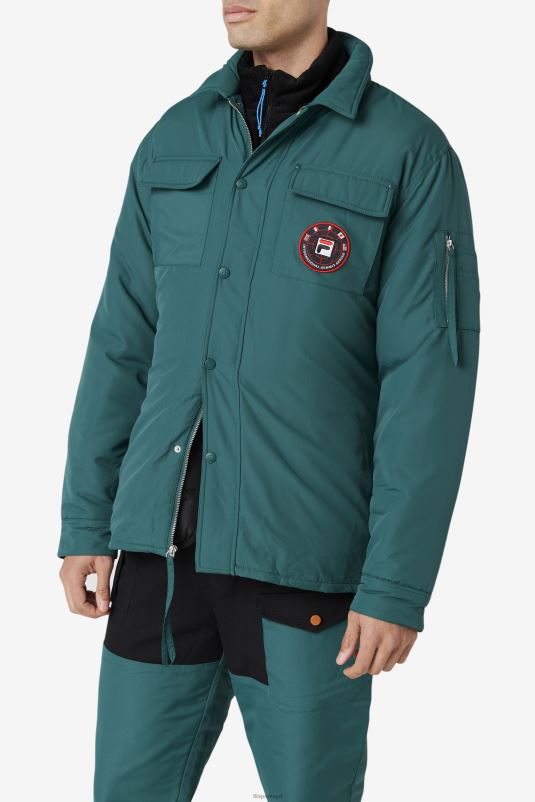 PPH0J799 junho/branco FILA fila nile shacket junebug/branco