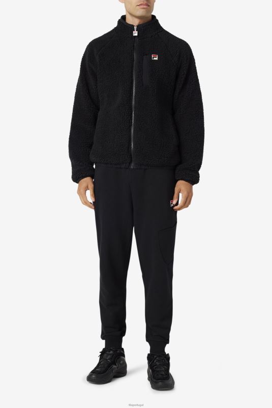 PPH0J801 preto FILA jaqueta fila yuri preta