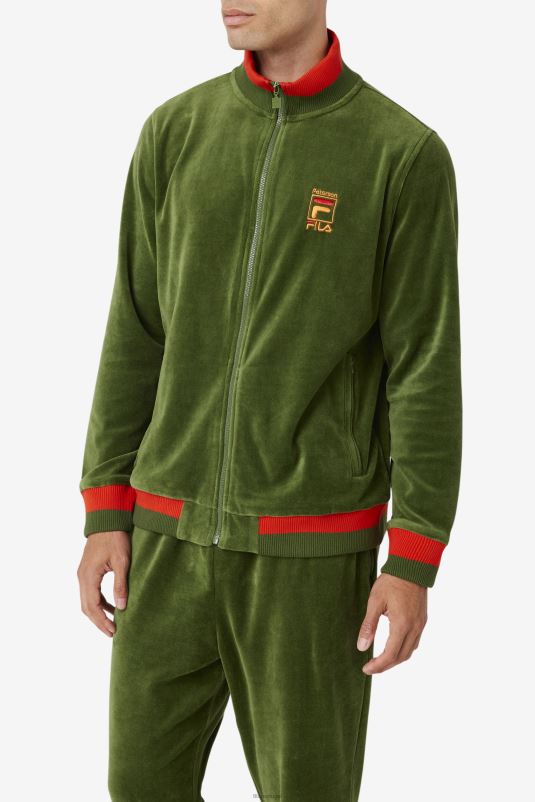 PPH0J831 abeto douglas/papoula/sol do deserto FILA jaqueta de veludo fila fila x paterson douglas fir/poppy/desert sun