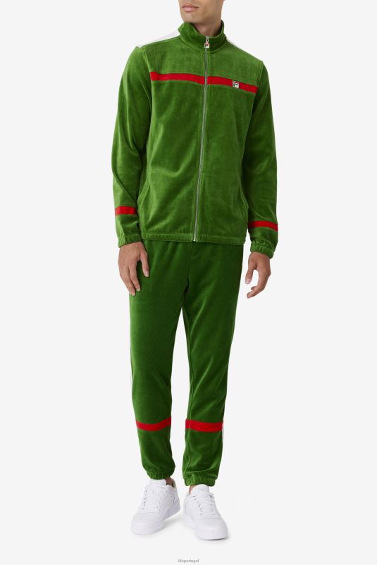 PPH0J844 jardim formal/branco/vermelho FILA jaqueta fila formal garden/branca/vermelha ravid veludo