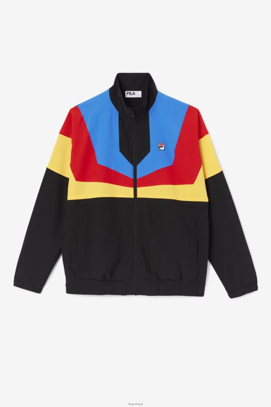 PPH0J848 preto/dourado/vermelho/azul/branco FILA amar track jacket fila preto/dourado/vermelho/azul/branco