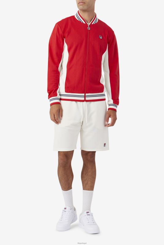 PPH0J851 vermelho/gardênia/marinho FILA jaqueta settanta vermelho/gardênia/marinho fila