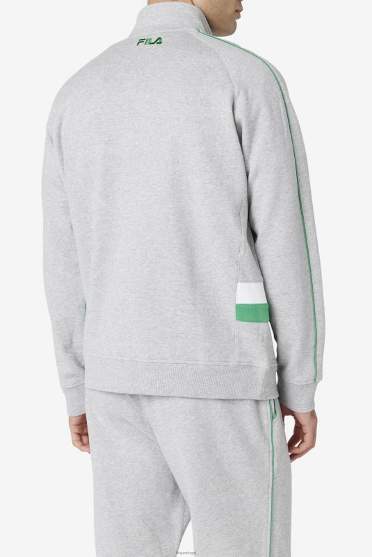 PPH0J875 cinza claro/jujuba/branco FILA jaqueta sutton cinza claro/jelly bean/branco fila