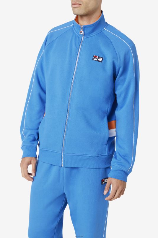 PPH0J876 azul forte/branco/rosa coral FILA jaqueta sutton azul forte/branco/coral rose fila