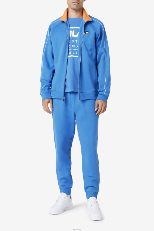 PPH0J876 azul forte/branco/rosa coral FILA jaqueta sutton azul forte/branco/coral rose fila