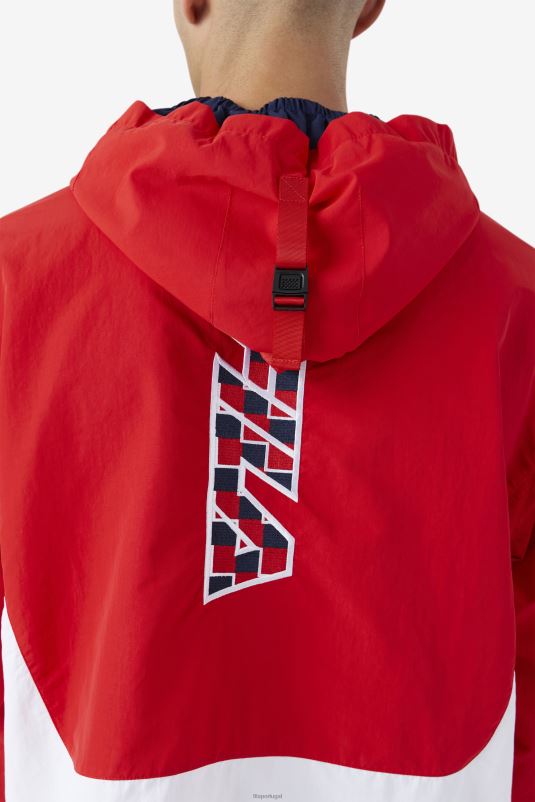 PPH0J881 vermelho FILA bevans park anorak fila vermelho