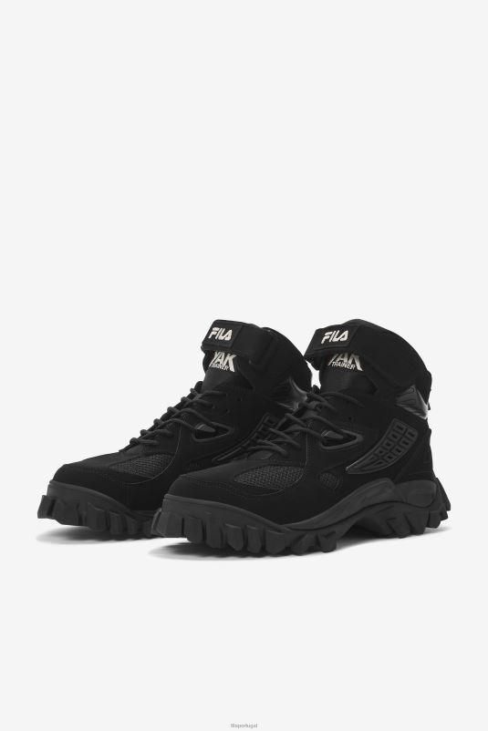 PPH0J89 preto/gardênia FILA botas iaque masculinas pretas/gardênia fila