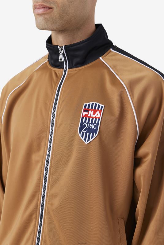 PPH0J892 tabaco marrom/preto/branco FILA jaqueta fila tabaco marrom/preto/branco 2pac