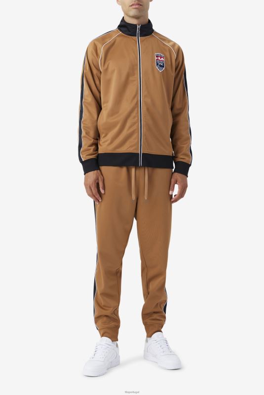 PPH0J894 tabaco marrom/branco FILA tabaco marrom/branco 2pac track pant fila