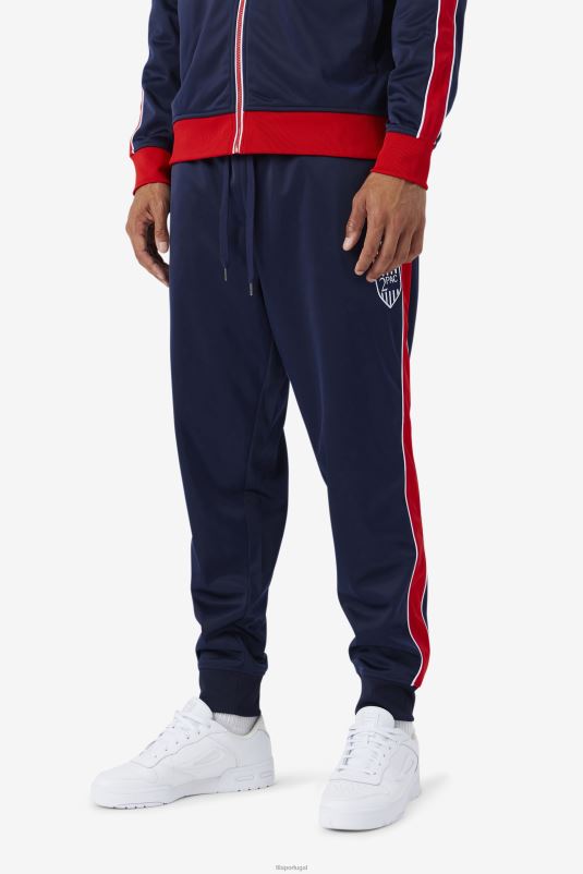 PPH0J895 marinho/vermelho/branco FILA calça fila 2pac azul marinho/vermelho/branco