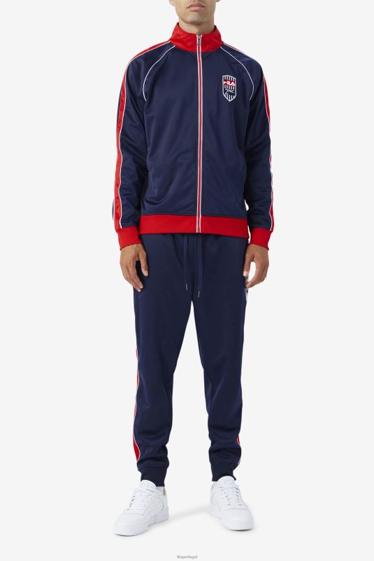 PPH0J895 marinho/vermelho/branco FILA calça fila 2pac azul marinho/vermelho/branco