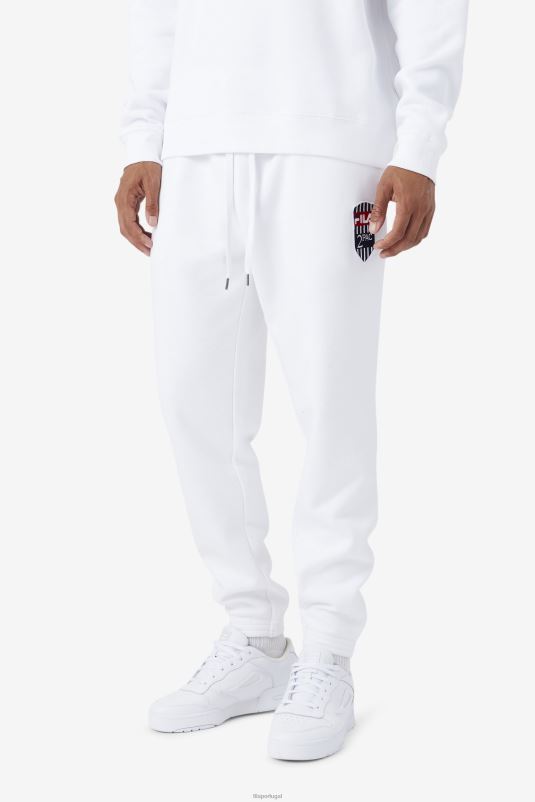 PPH0J897 branco FILA calça jogger fila 2pac branca