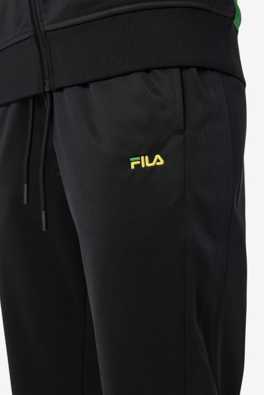 PPH0J917 Preto branco FILA calça jamaica preta/branca fila