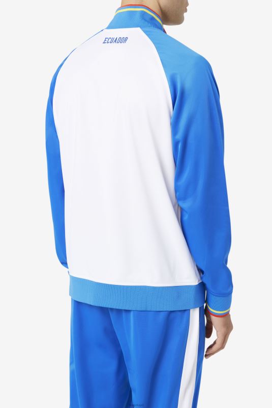 PPH0J920 branco/azul/vermelho ardente/amarelo FILA jaqueta equador fila branco/azul/vermelho ardente/amarelo