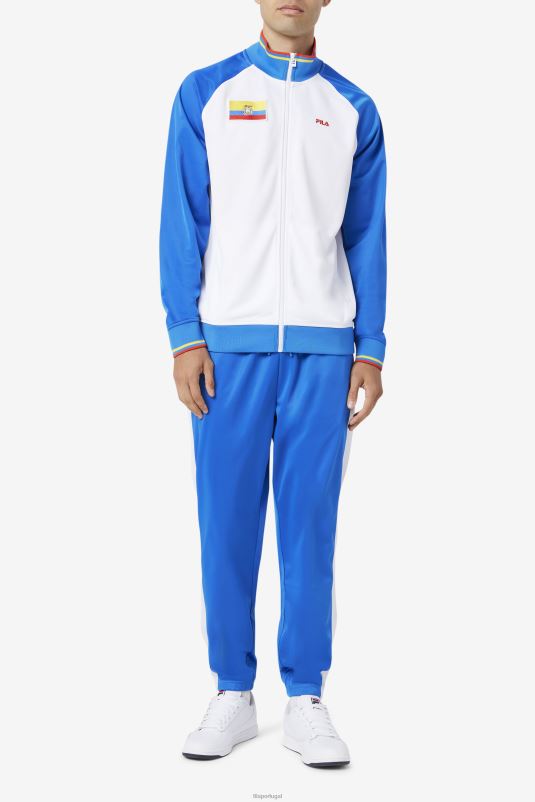 PPH0J920 branco/azul/vermelho ardente/amarelo FILA jaqueta equador fila branco/azul/vermelho ardente/amarelo