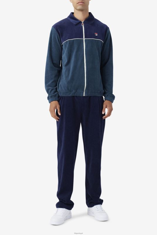 PPH0J941 marinha FILA calça pryor veludo azul fila