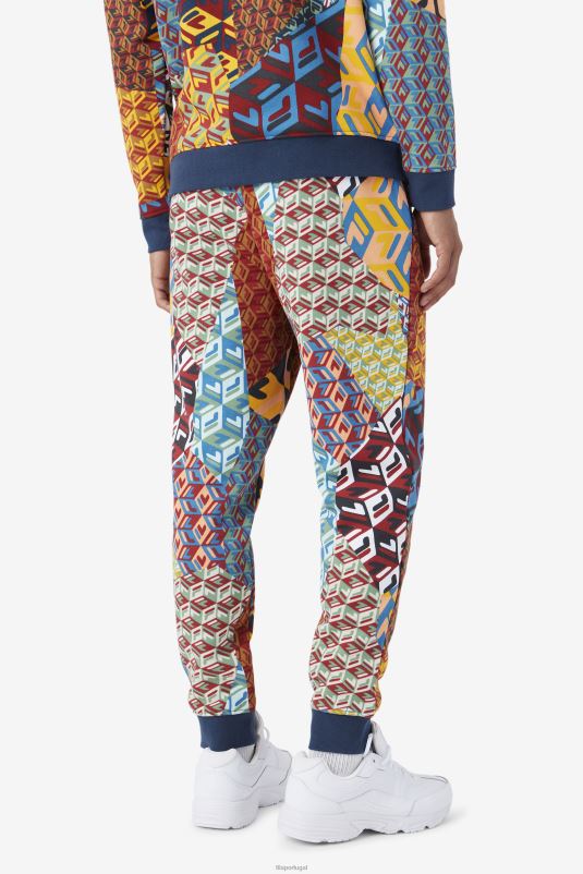 PPH0J946 estampa amarela/oceano FILA fila amarelo estampado/ocean amay jogger