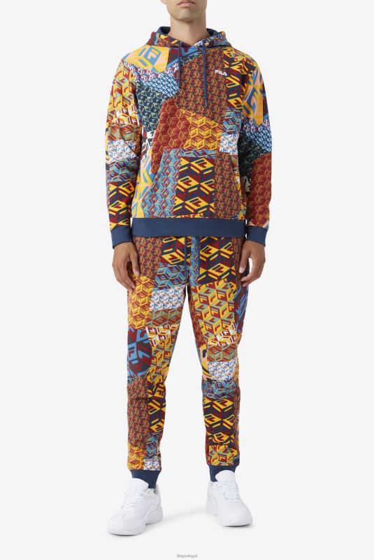 PPH0J946 estampa amarela/oceano FILA fila amarelo estampado/ocean amay jogger