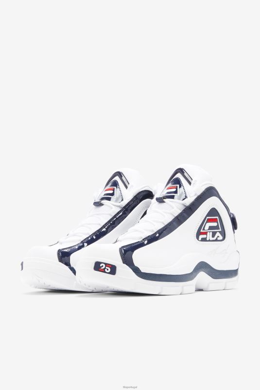 PPH0J98 branco/marinho/vermelho FILA Grant Hill 2 25th Anniversary Edition Masculino Fila Branco/Navy/Vermelho