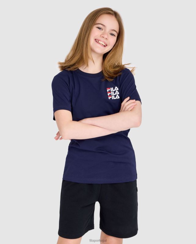 PPH0J3046 nova marinha FILA camiseta fila new navy infantil ripley