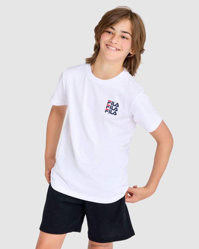 PPH0J3048 branco FILA camiseta fila ripley infantil branca