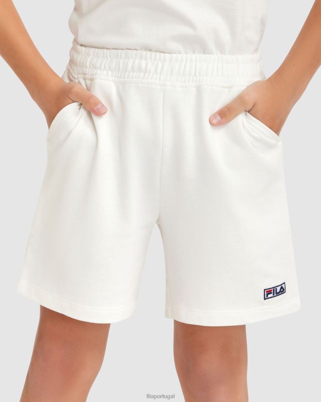 PPH0J3086 branco FILA short parker infantil fila branco