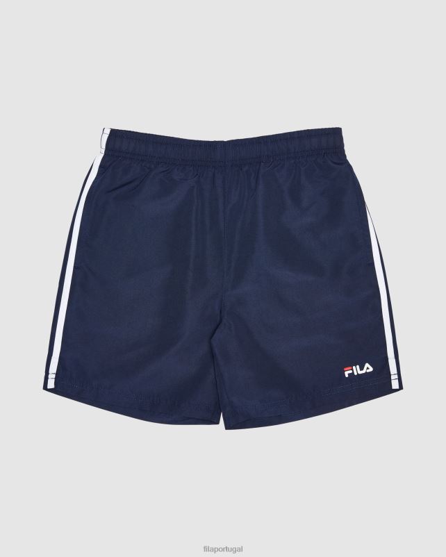 PPH0J3120 nova marinha FILA short fila infantil de microfibra new Navy Classic