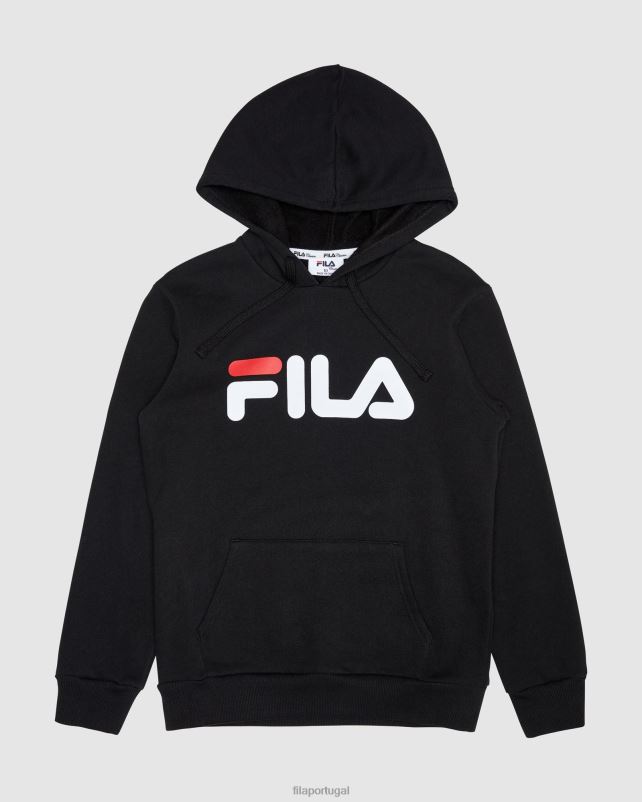 PPH0J3110 preto FILA capuz infantil clássico fila preto